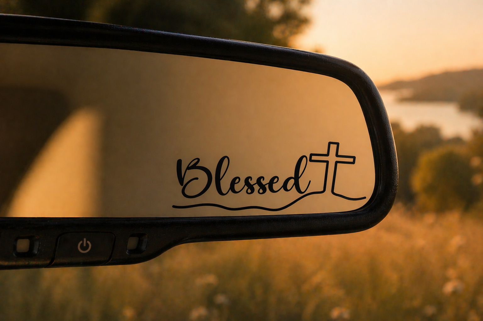Blessed Cross Vinyl Car Decal