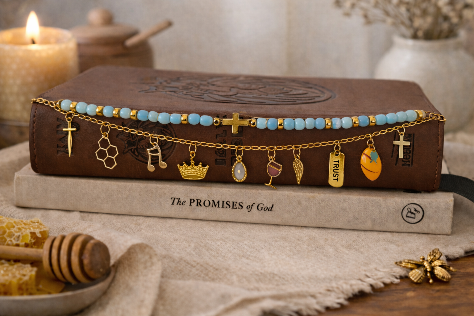 Bible Charm Chain Bundle